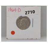 1964-D 90% Silv Roos Dime