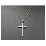 18" .925 Sterl Chain w/Cross Pendant