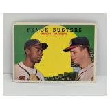 1959 Topps Fence Busters #212 Hof Corners