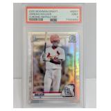 2020 Jordan Walker Bowman Chrome Ref 1st PSA 9