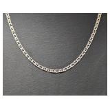 20" .925 Sterl Interlocking Link Chain Necklace