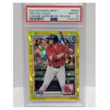 2020 Casas Bowman Ch Sapphire Yellow Ref /99 PSA10