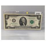 2013 $2 Fed Reserve Note