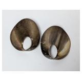 .925 Sterl Sculptural Style Earrings