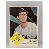1963 Fleer #10 Jim Landis White Sox Corner/Surface