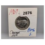1967 80% Silv Canada Quarter