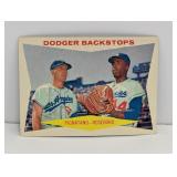 1960 Topps Dodger Backstops #292 Corners/Edges