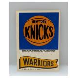 1973/74 Topps Team Stickers Knicks/Warriors