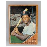 1962 Topps #590 Curt Flood Cardinals Corners/Stain