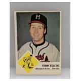 1963 Fleer #44 Frank Bolling Braves Corners