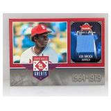 2006 Fleer Lou Brock Relic Crease