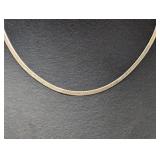 18" .925 Sterl Herringbone Chain Necklace