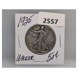 1935 90% Silv Walker Half $1