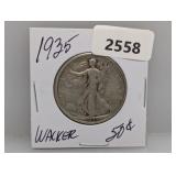 1935 90% Silv Walker Half $1