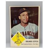 1963 Fleer 64 Orlando Cepeda HOF Giants/Cardinals