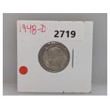 1948-D 90% Silv Roos Dime