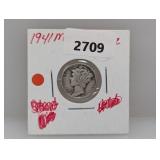 1941 90% Silv Mercury Dime