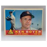 1960 Topps 485 Ken Boyer Print Lines/Edges/Corners
