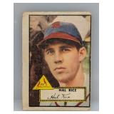 1952 Topps #398 Hal Rice HI # Damage