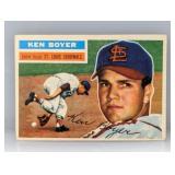 1956 Topps #14 Ken Boyer Damage