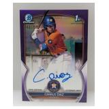 2023 Camilo Diaz Bowman Chrome Purple Ref Auto/250