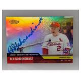 2002 Topps Finest Red Schoendienst Autograph
