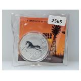 2013 1oz .999 Silv Australian Horse $1