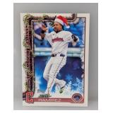2025 Topps Holiday Jose Ramirez Santa Hat/Cookie