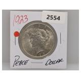 1923 90% Silv Peace $1 Dollar