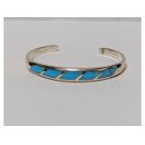 Turquoise Inlay Cuff Bracelet