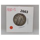 1930-S 90% Silv Standing Liberty Quarter