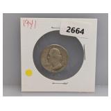 1941 90% Silv Wash Quarter