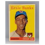 1958 Topps #310 Ernie Banks HOF Cubs Damage