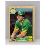 1987 Topps Jose Canseco RC #620 Stain
