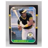 1987 Donruss Jose Canseco #97 Edges