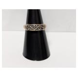 .925 Sterling Vtg Scrollwork Ring Sz 7