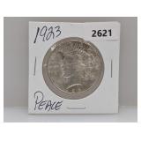 1923 90% Silv Peace $1 Dollar