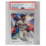 2018 Ronald Acuna Jr Bowmans Best Ref RC #51 PSA 9
