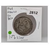 1963 10% Silv Mexico Un Peso