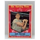 1959 Topps #557 Ken Boyer All Star Stains/Corner