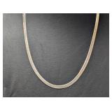 22" .925 Sterl Herringbone Chain Necklace