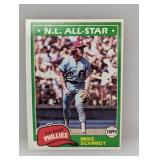 1981 Topps Mike Schmidt #540 Edges