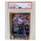 2025 Topps Gold Holo # 469 Johan Rojas 50/50 PSA 9