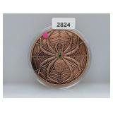 5oz .999 Copper Spider Round
