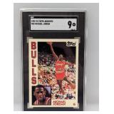 1992-93 Topps Archives #52 Michale Jordan SGC 9 MT