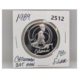 1989 1oz .999 Silv Catwoman Round