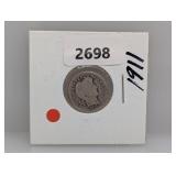 1911 90% Silv Barber Dime