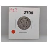 1923 90% Silv Mercury Dime