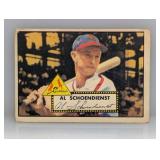 1952 Topps #91 Red Schoendienst HOF Damage