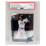 2022 Kahlil Watson Bowman Chrome 1st Auto PSA 9